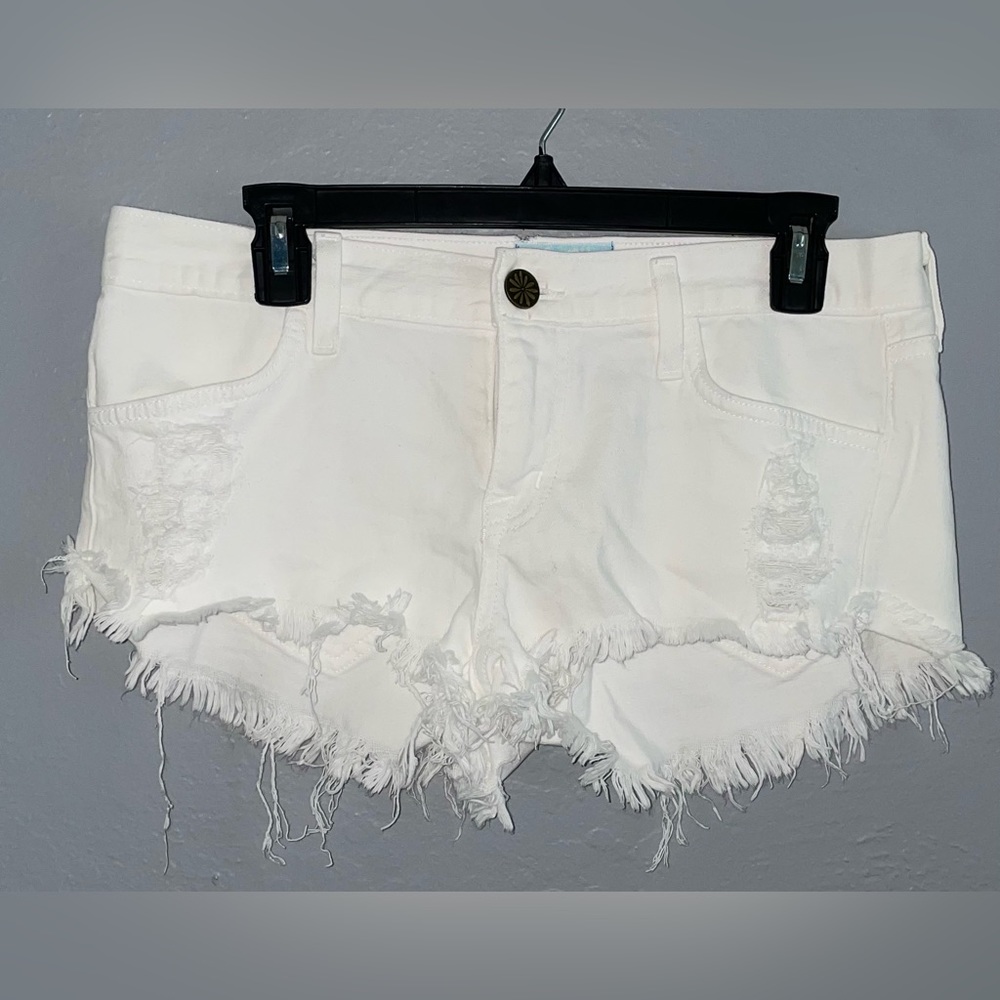 SMYM • White Cut-off shorts, size 29